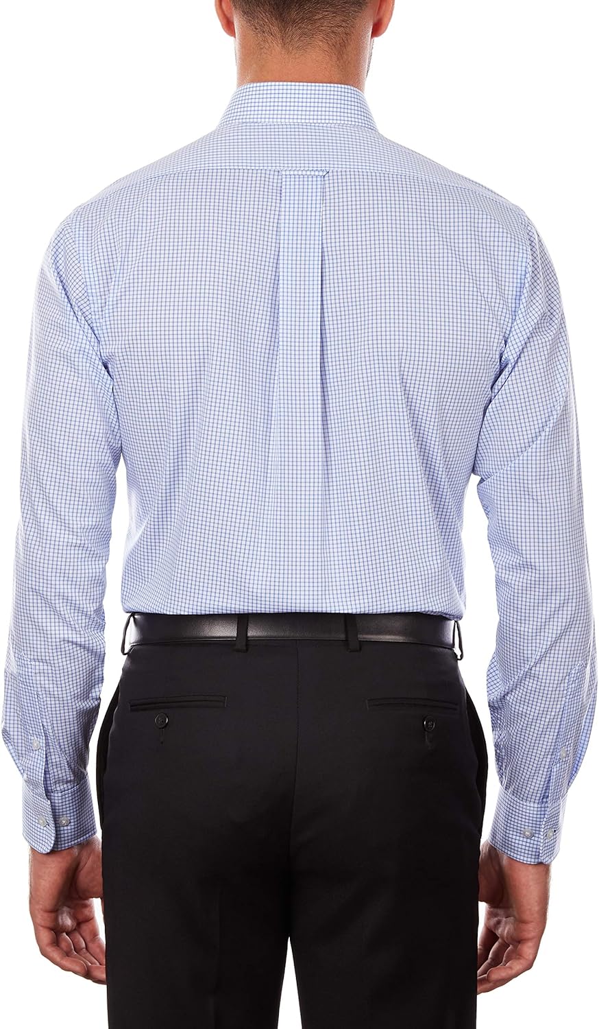 IZOD Men's Regular Fit Stretch Check Buttondown Collar Dress Shirt at  Men’s Clothing store
