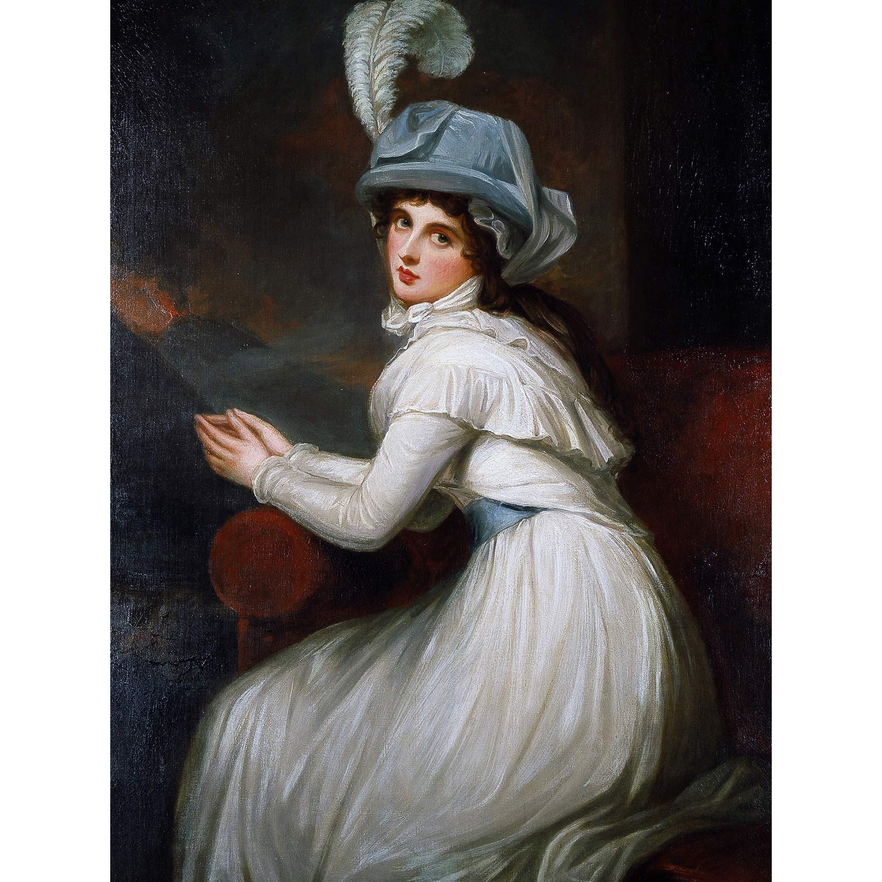 Romney Portrait Lady Hamilton Painting Large Wall Art Print Canvas Premium Mural