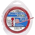 Weed Warrior Pulverizer Twist Universal Trimmer Line, 0.065" Diameter x 40', Red Core/Silver Tips