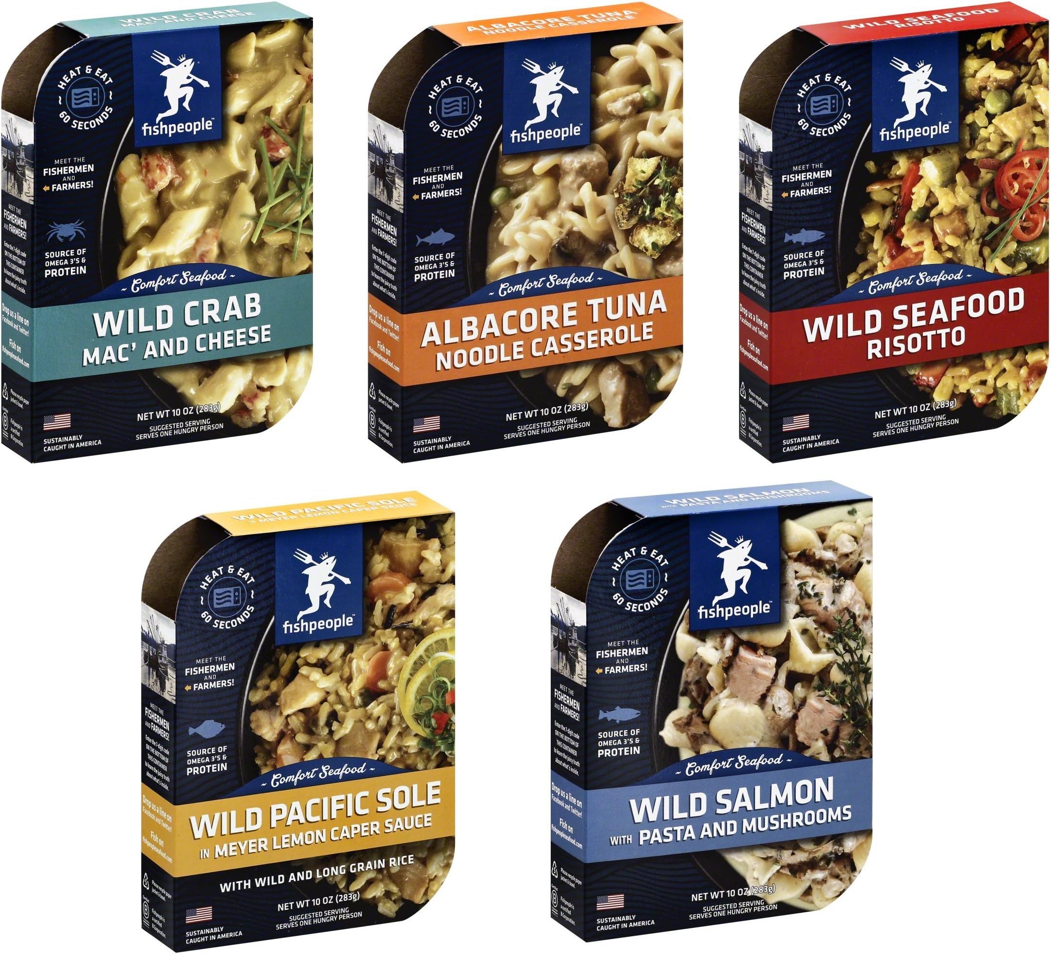 Fishpeople Comfort Seafood Starter Pack, 5 Count