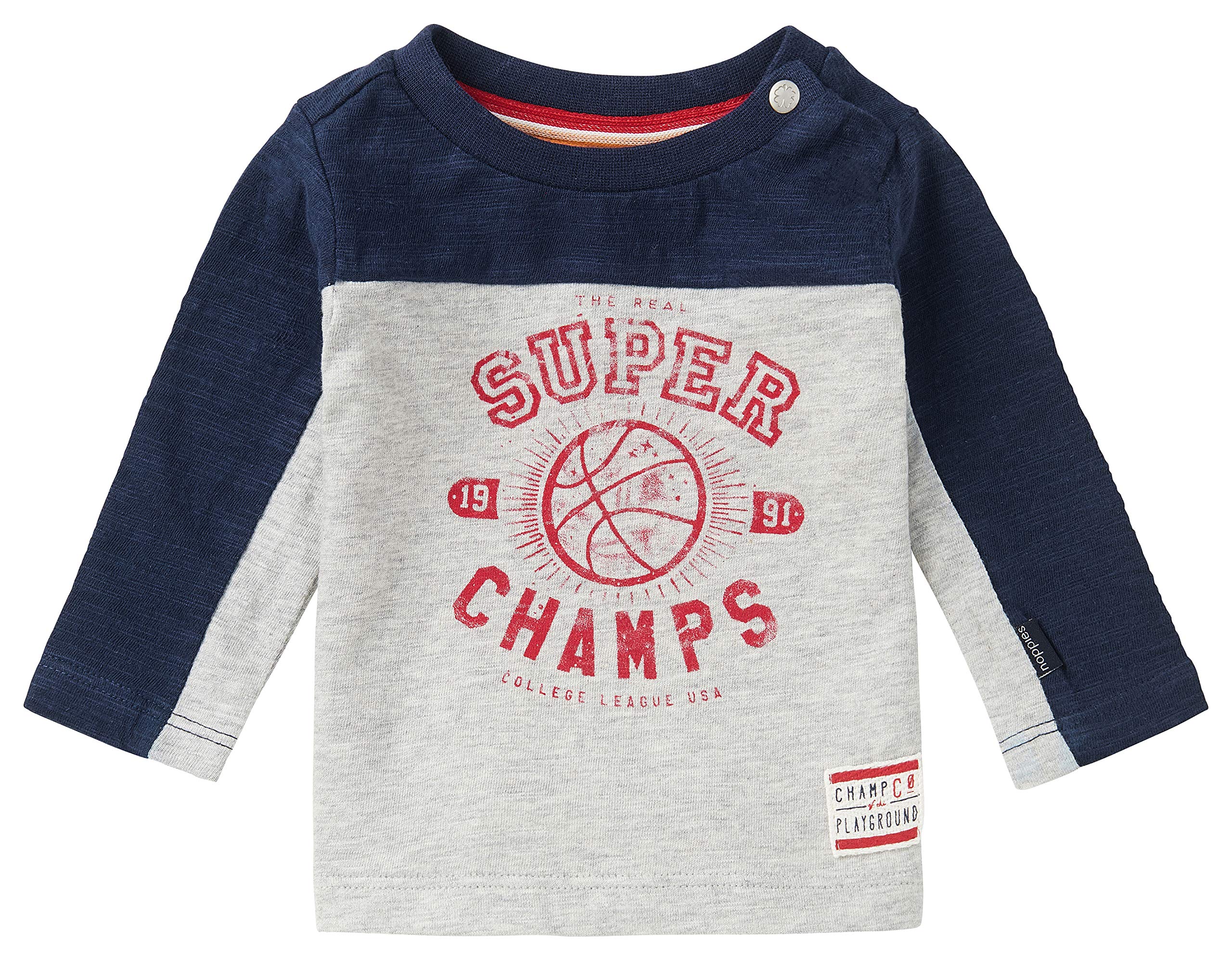 Noppies Baby Boys' B T-Shirt Ls Blouberg, Peacoat-P590, 56