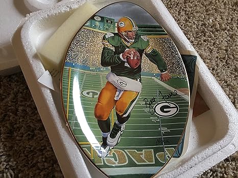 Amazon.com: Brett Favre Green Bay Packers la placa de ...