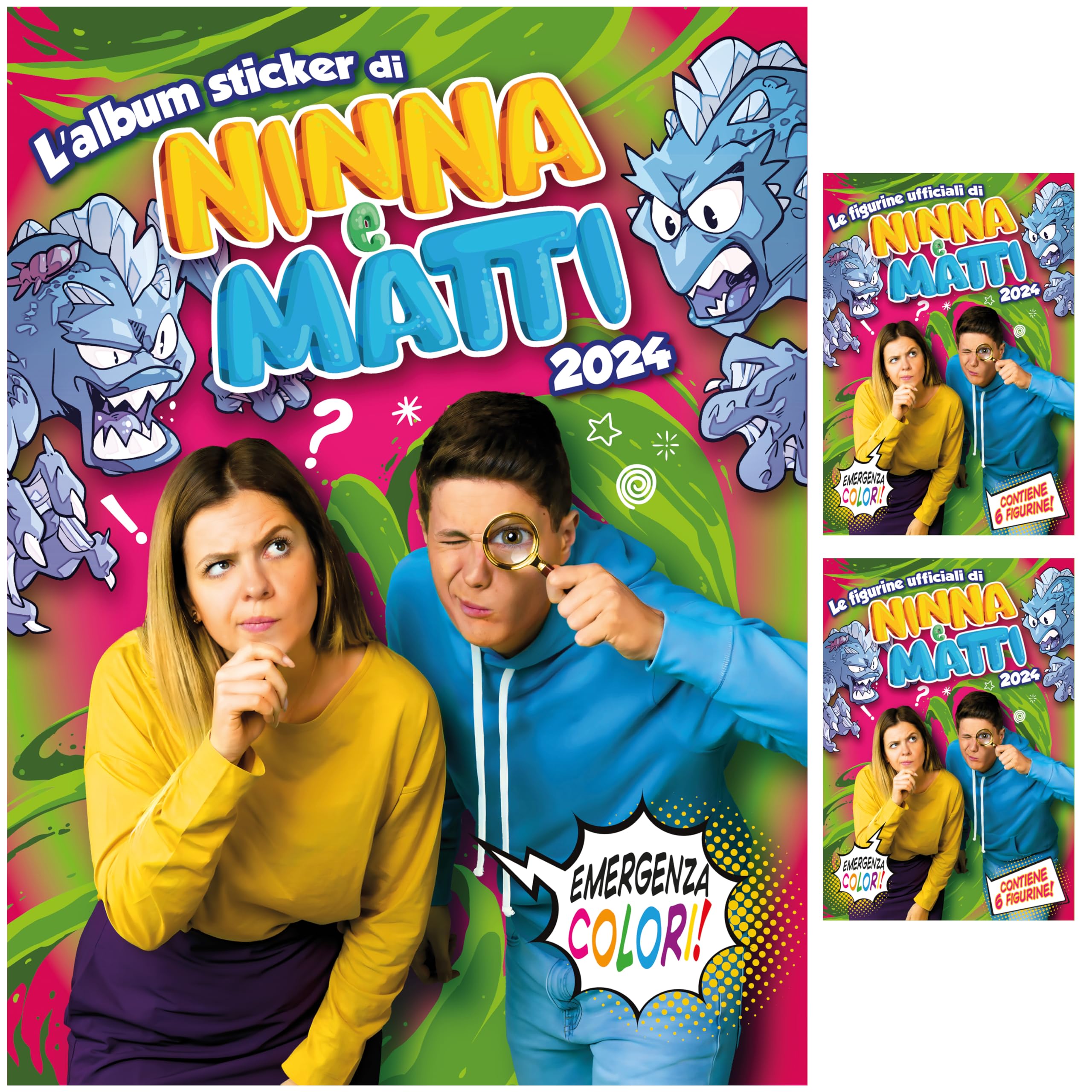 NINNA e MATTI Emergency Colour Album 2024 with 2 Sachets of Figurines Included, NEMALBUM2024