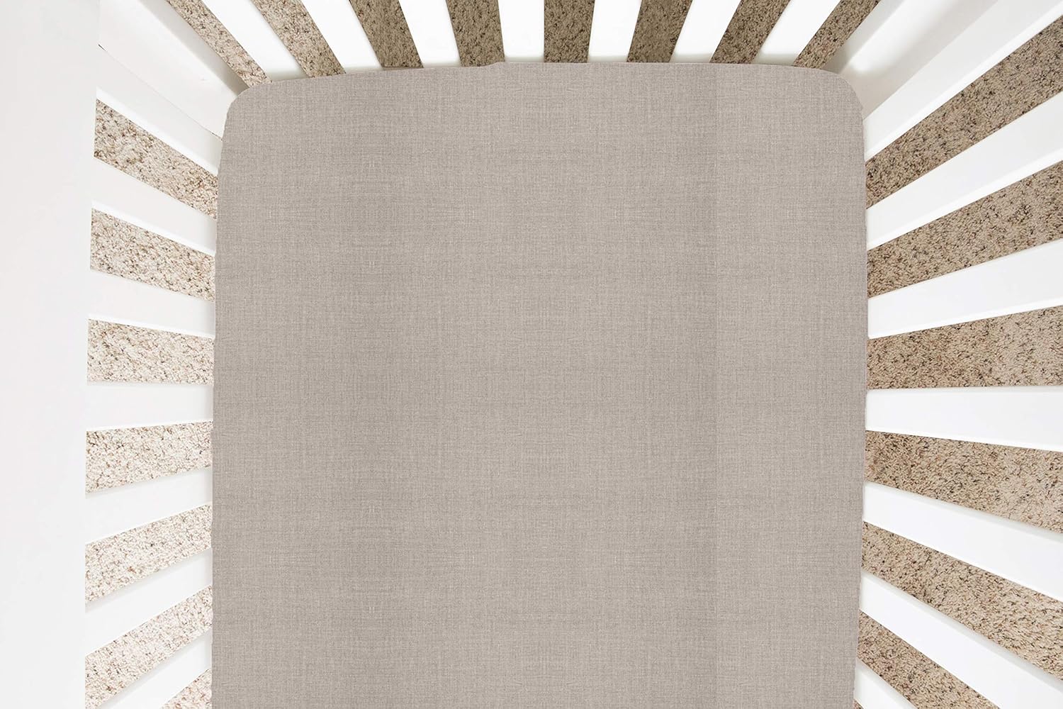 linen crib sheet