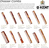 Kent Handmade Medium Coarse Toothed Dressing Hair Comb 19cm Cellulose Acetate view 7
