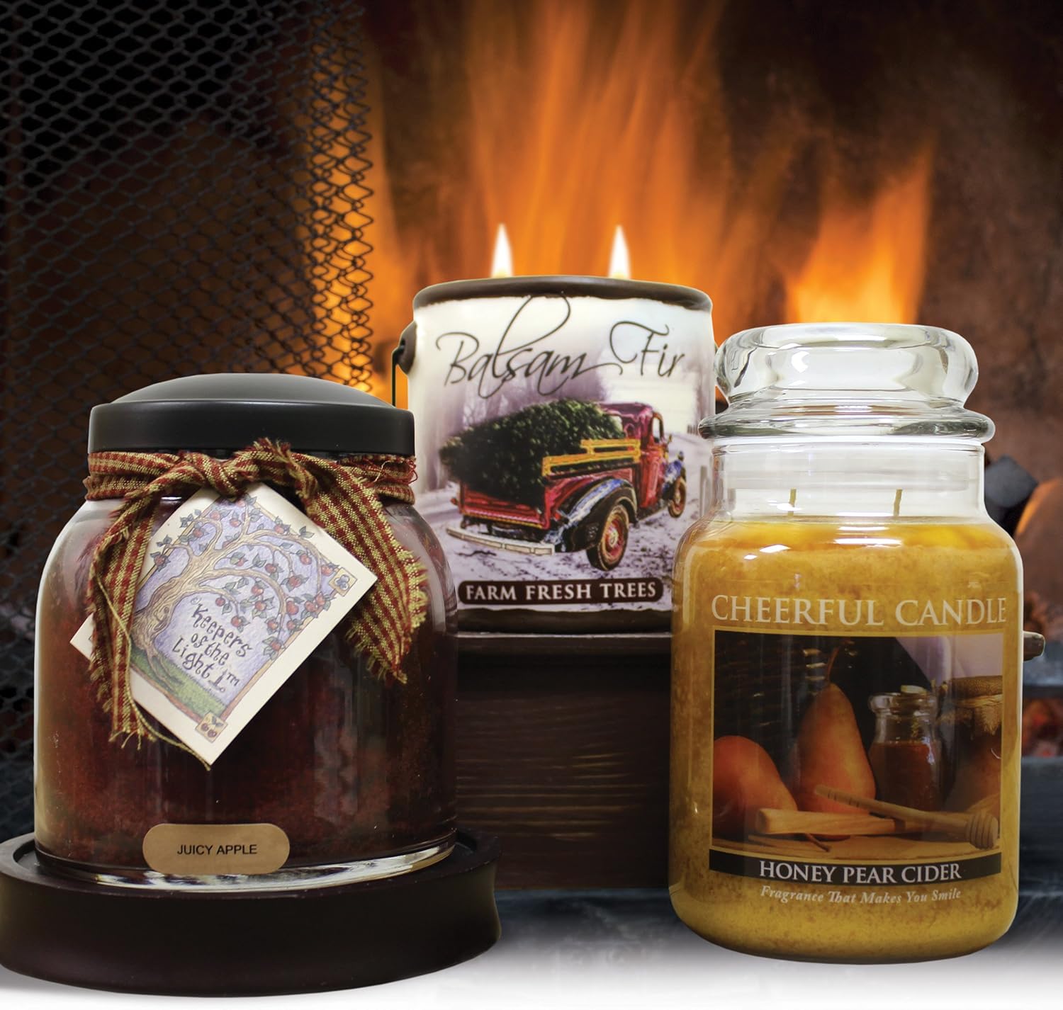 A Cheerful Giver Juicy Apple 34 oz. Papa Jar Candle, 34oz: Home & Kitchen