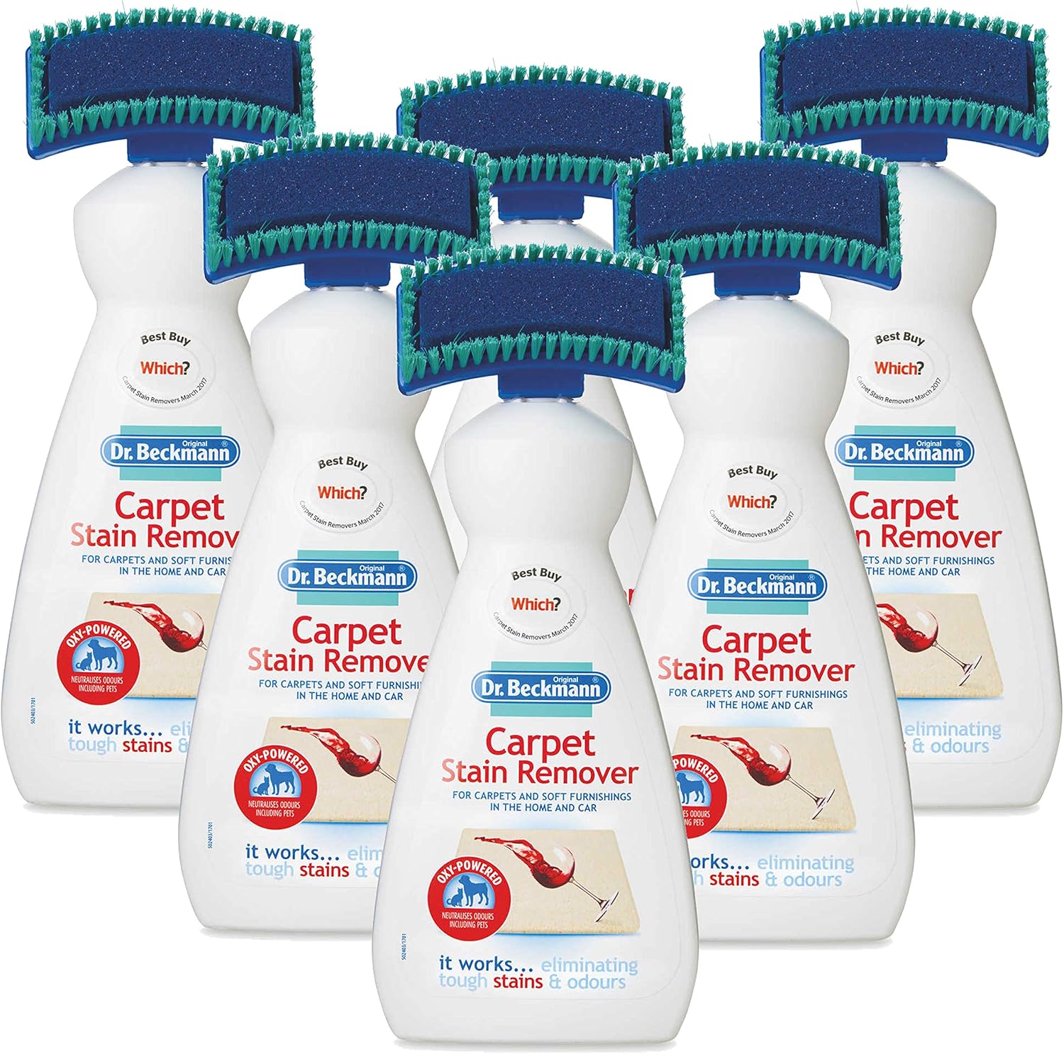 Dr Beckmann Carpet Cleaning Brush 650ml Stain Remover (6) Amazon.co.uk