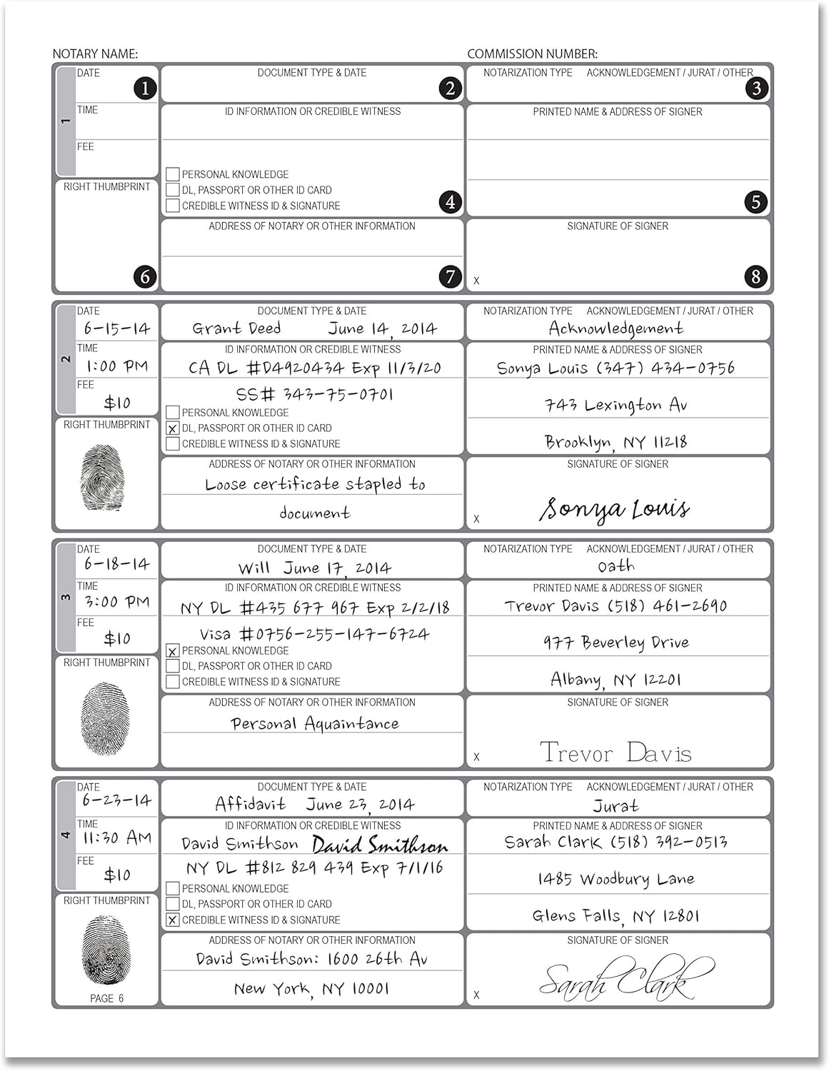 BookFactory Official Notary Journal/Log Book 96 Pages 8.5" X 11" 380 Entries 50 State Journal of Notarial Acts, Black and Burgundy Cover, Black Ribbon Hardbound (LOG-096-7CS-LKMST71(Notary)) : Office Products