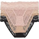 b.tempt'd womens Lace Kiss Bikini Panty 3 Pack