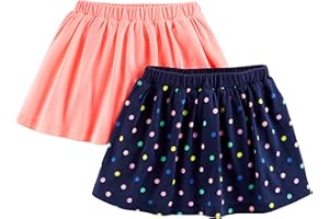 Simple Joys by Carter's Toddler Girls' 2-Pack Knit Scooters (skirt with built-in shorts)