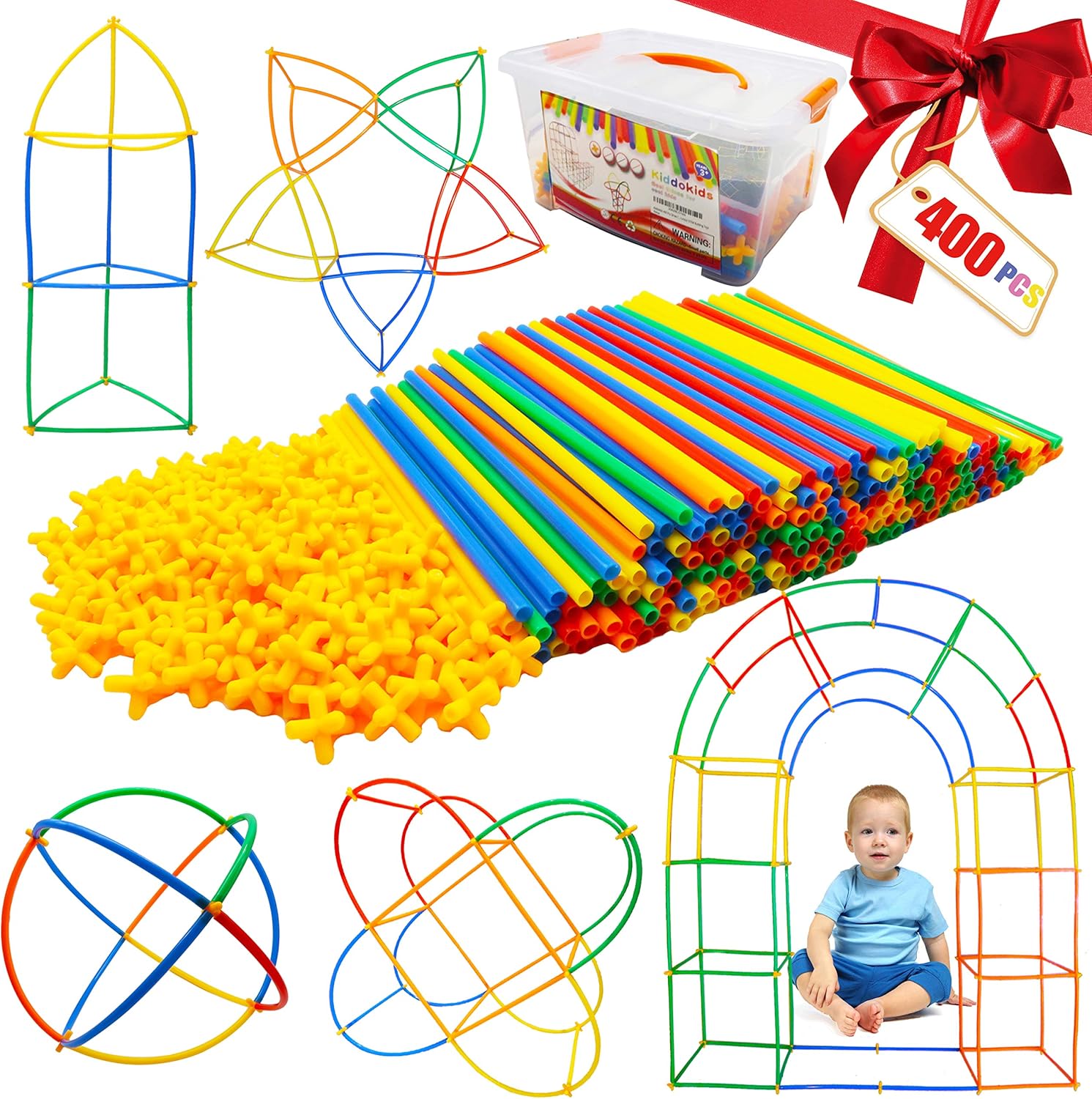 Amazon.com: Kiddokids 400 Pcs Straw 