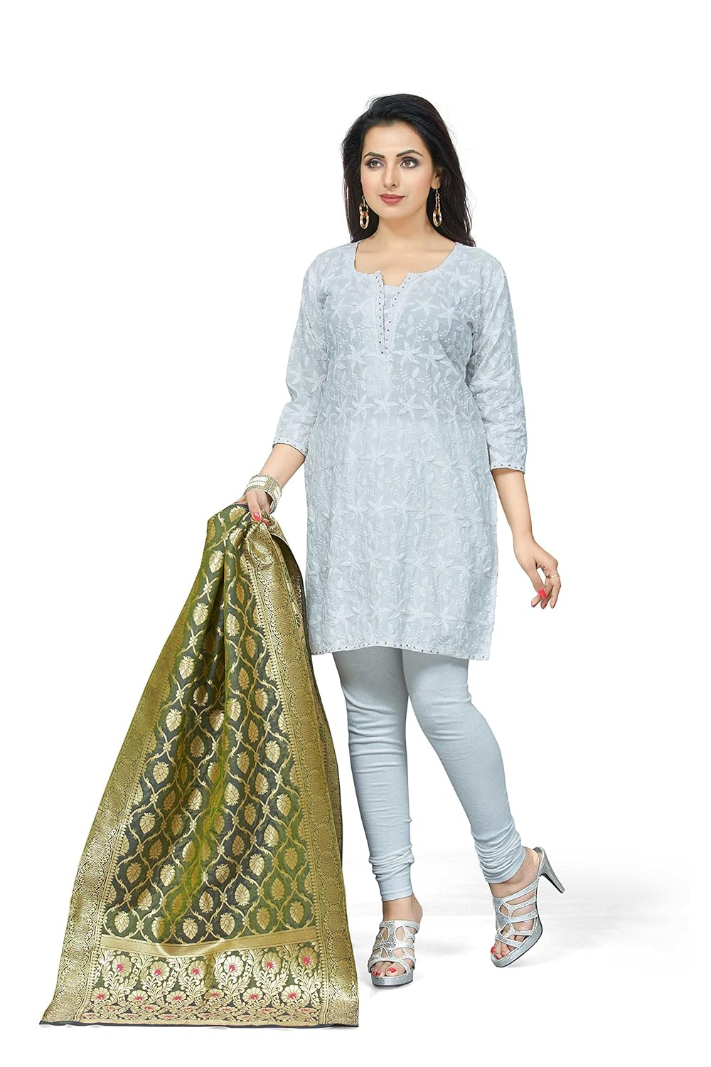 rani saahiba women's art silk dupatta