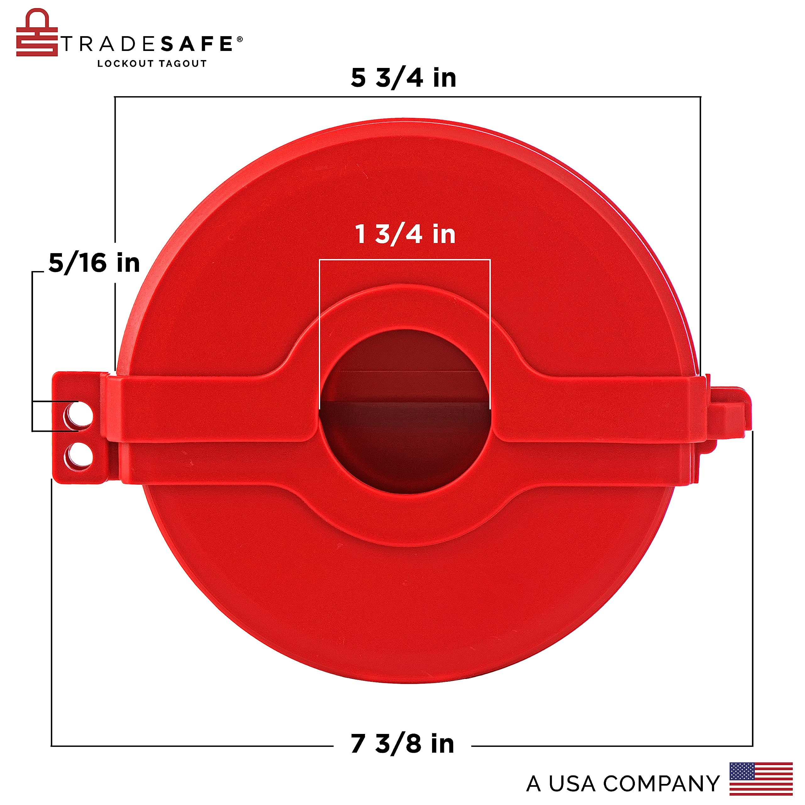 Valve Lockout TRADESAFE Gate - Red Lockout Tagout Valve For 1 Inch To 2 ...