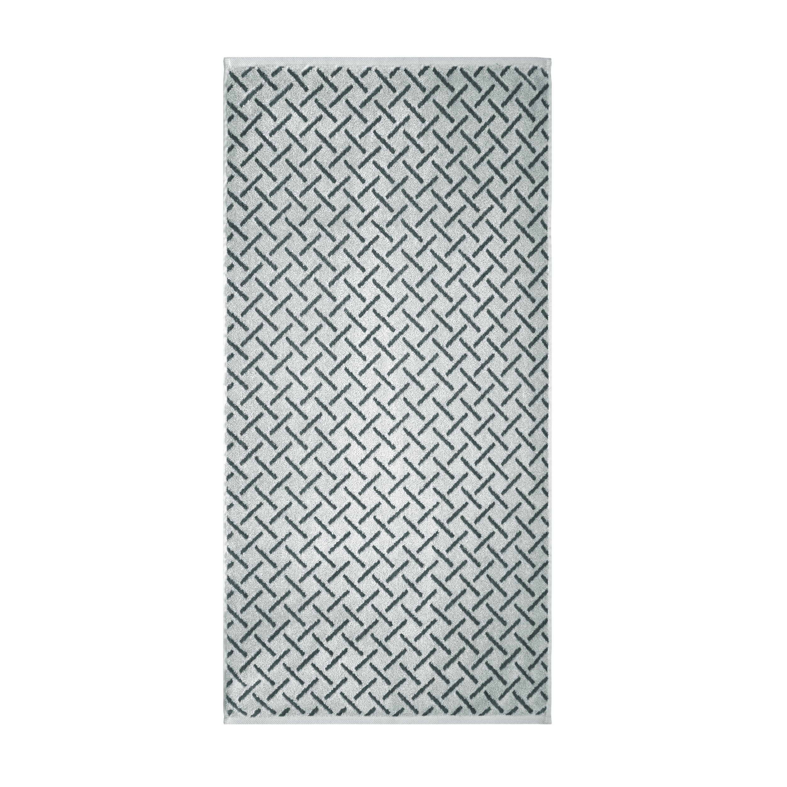 Dyckhoff Soft Velour Bath Towel, Cotton, Silver, 140 x 70 cm