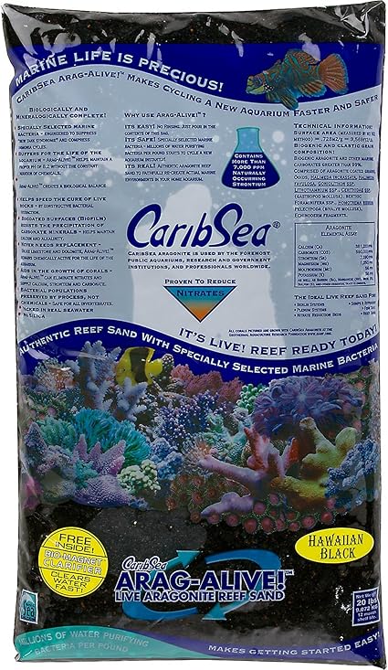 Amazon Com Carib Sea Arag Alive Substrate Hawaiian Black 20 Lb