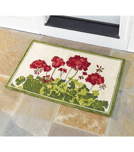 Amazon.com: HF by LT Hydrangeas Rug, 24 x 36 inches, Hand-Hooked