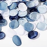 600Pcs Silk Rose Petals Dusty Blue Flower Petals Artificial Scatter Flowers for Bridal Shower Romantic Night Wedding Aisle Table Centerpieces Decorations