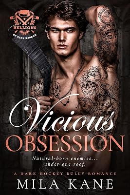 Vicious Obsession by Mila Kane — Dark Bully Hockey romance book cover