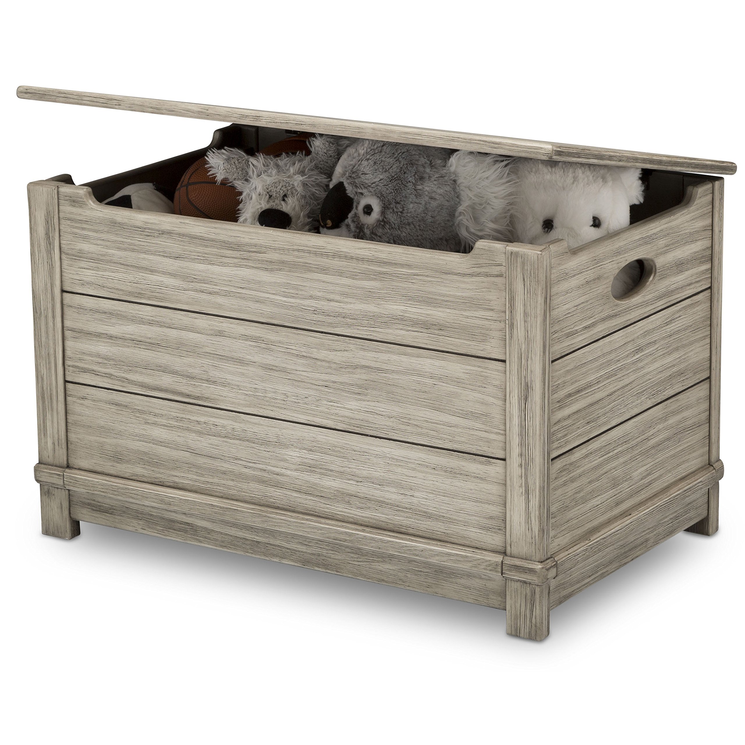 Delta Children Monterey Farmhouse Hope Chest Toy Box, Rustic White eBay