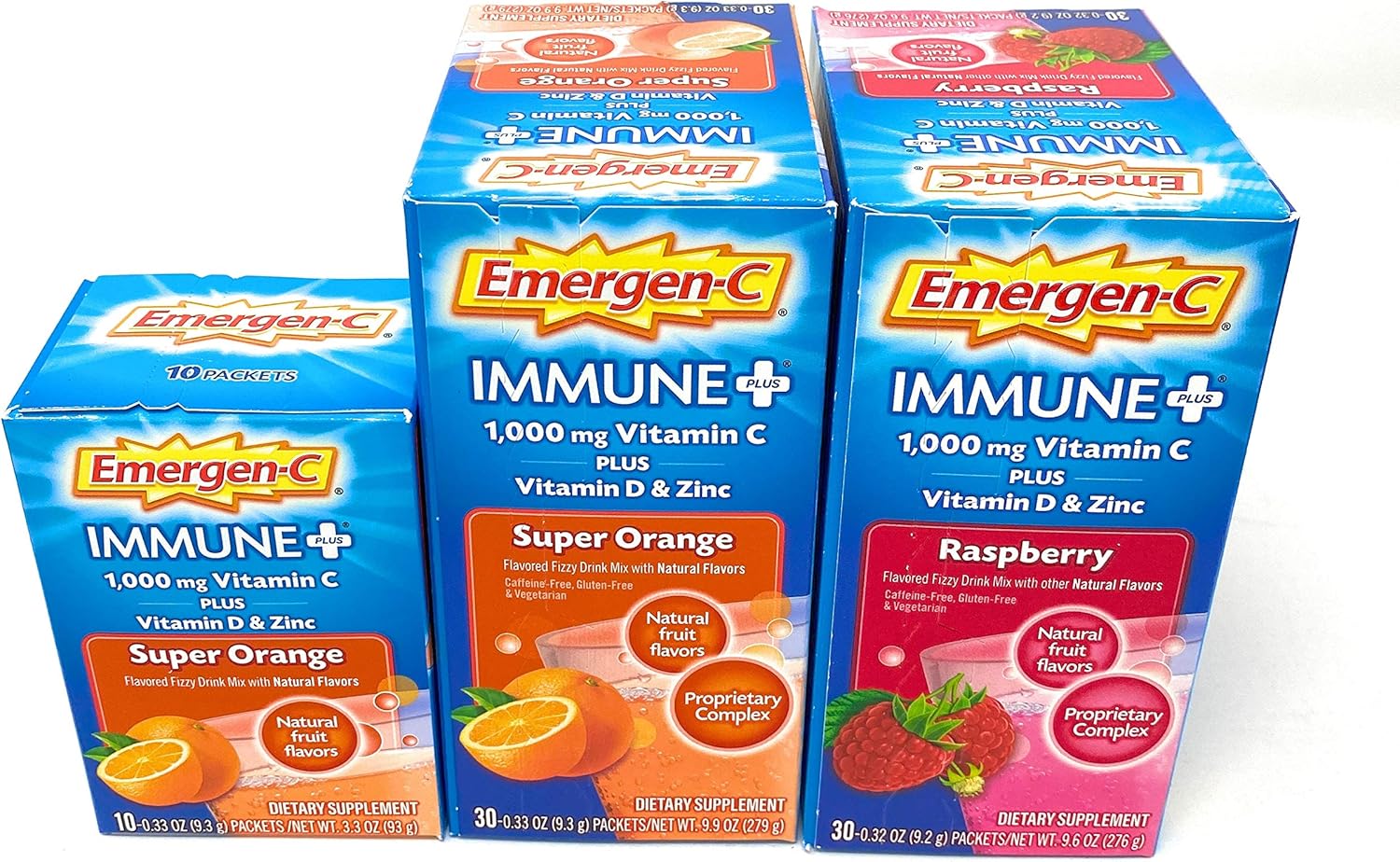 Emergen-C Immune Plus with Vitamin D and Zinc Variety Pack, 70 ct.: Health & Personal Care