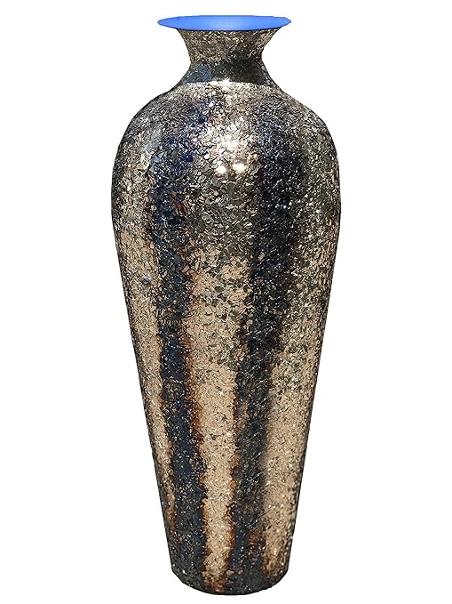 Vases Home Decor Beautiful Large Purple Glass Mosaic Vase Gift