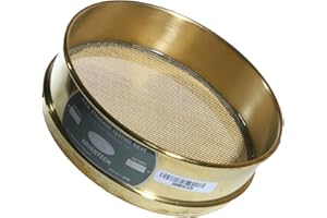 Advantech 20BB8F Brass Brush Sieves, 8" Diameter, #20 Mesh, Full Height