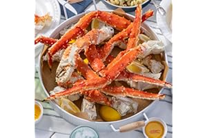 ALASKAN KING CRAB CO.: Red King Crab Legs, XL, 4lbs (About 5 Legs) Wild Caught, Pre-Cooked Flash Frozen Seafood Meat, Rich Flavor and Natural Sweetness with Firm Tender Texture, Steam, Grill or Broil
