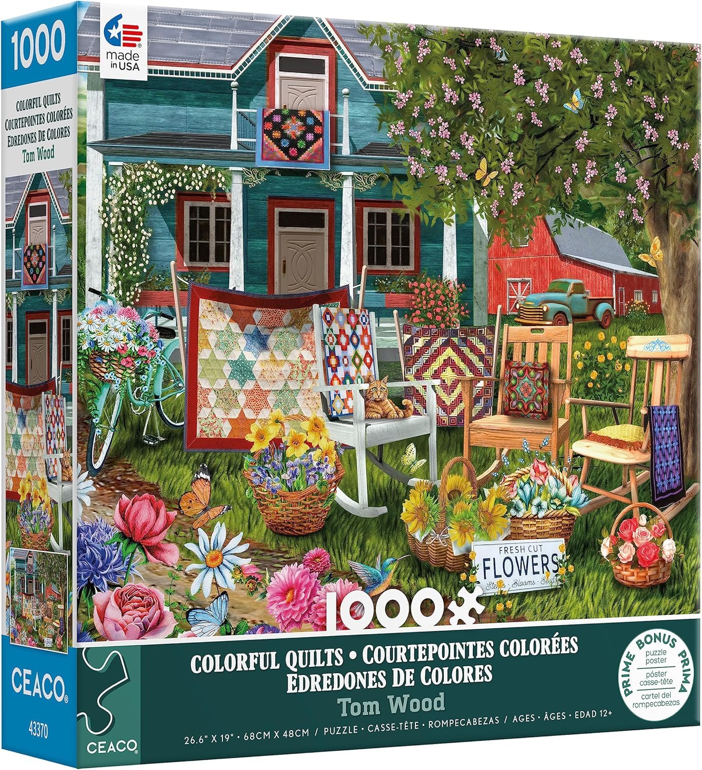 Photo 1 of Ceaco - Colorful Quilts - 1000 Piece Jigsaw Puzzle