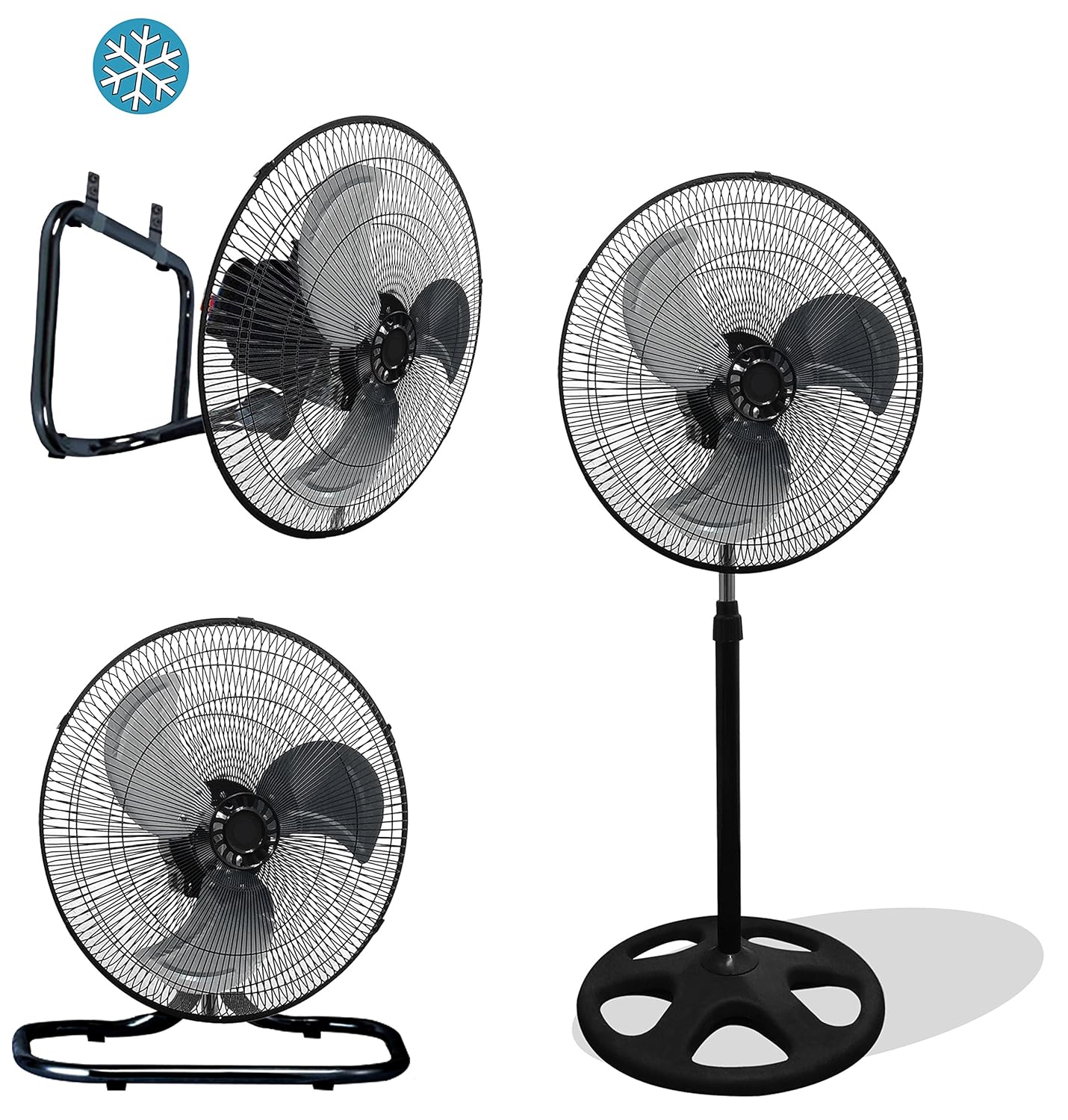 Premium Large High Velocity Industrial Floor Fan 18" Floor Stand Mount Oscillating