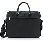 BOSS, Ray Friendly Leather Small Brief Case, Catfish Black, One Size