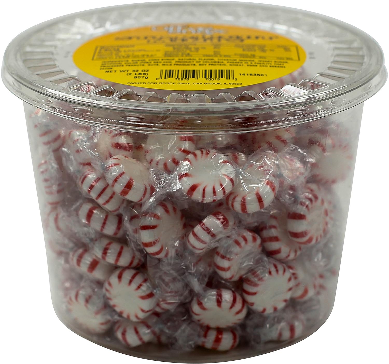 Office Snax Starlight Peppermints, 2-Pound Tub (Pack of 4)