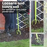 DIVCHI Twist Tiller Manual Garden Claw Cultivator with Removable Big Claw view 3