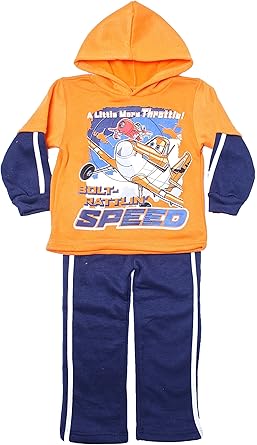 boys orange sweatsuit