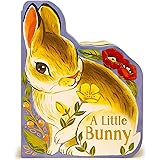 A Little Bunny - Children's Animal Shaped Board Book, Gift for Easter Baskets, Baby Showers, Birthdays, and More, Ages 1-5