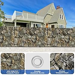 UPGRADE 3'x1'Customized PVC Privacy Fence Screen