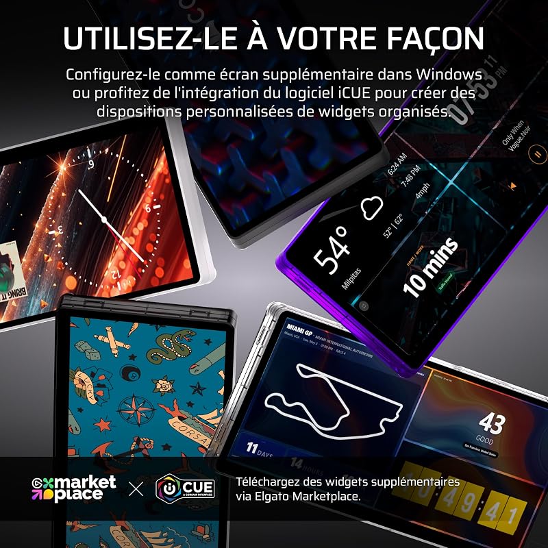 XENEON EDGE Écran tactile portable LCD 14,5" 2K USB-C HDMI Crystal