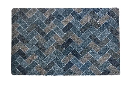 acerto 30362 Fußmatte, 45x70 cm – waschbare und Rutschhemmende Tritt-Matte für Hauseingang und Badezimmer