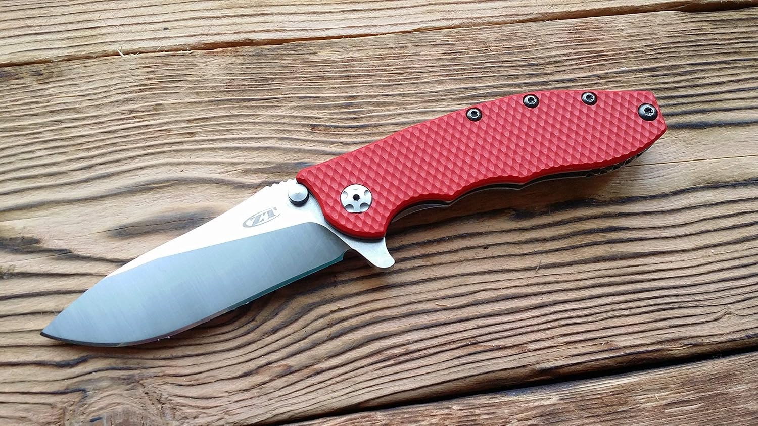 ZT 0562. Scales for Zero Tolerance 0562, Model Wave XL, Red G10 (Knife not