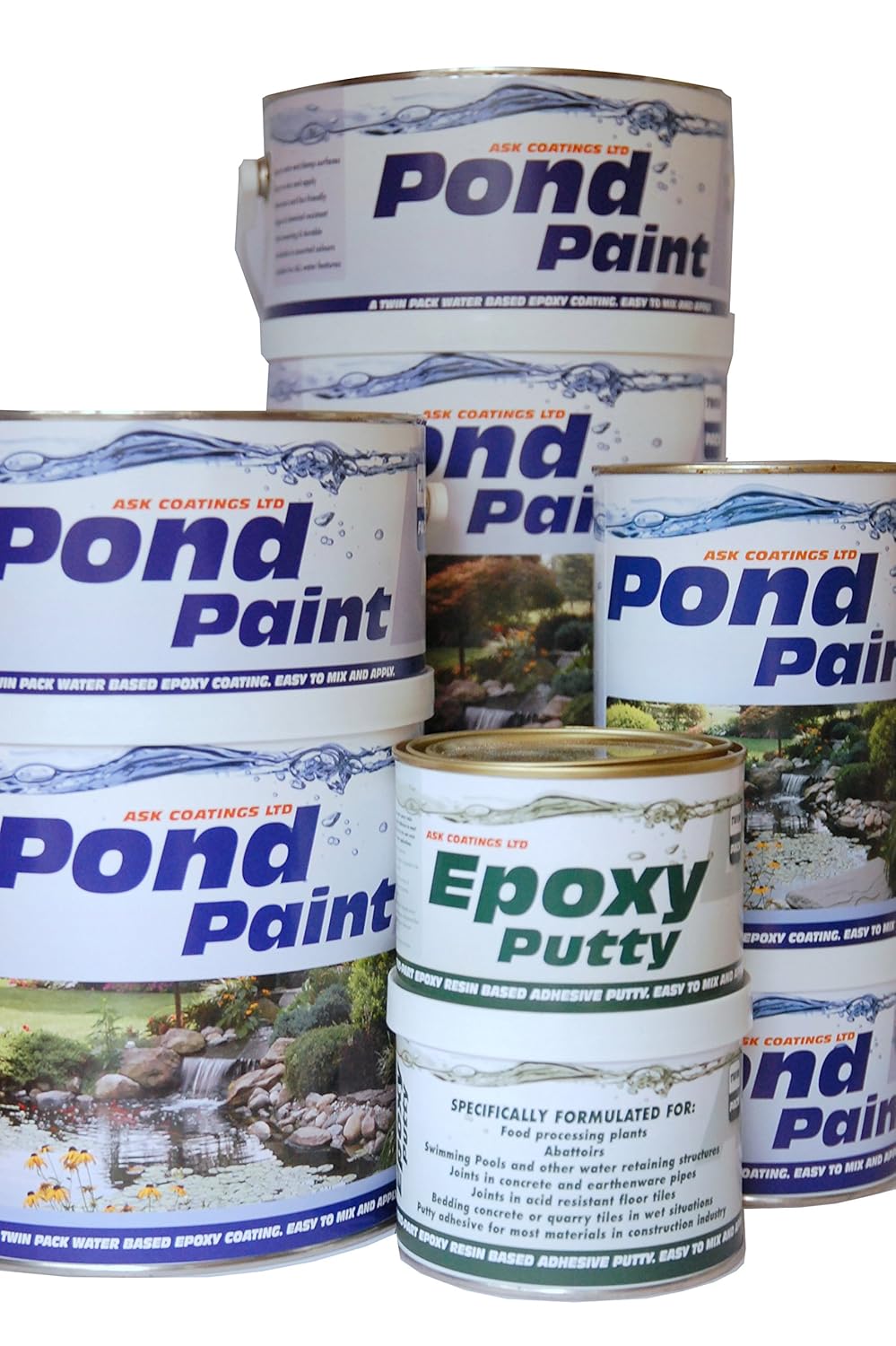 Epoxy Resin Pond Repair Kit Inc Pond Paint And Putty Buy Luggage02