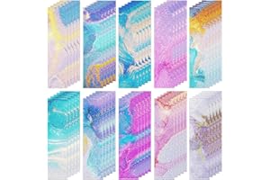 GERSONIEL 50 Pieces Calm Stickers Anxiety Sensory Stickers Textured Sensory Adhesives Clam Sensory Strips Anxiety Strips Adhesive Stress Relief Calming for Anxiety for Phone Shell Chain of Keys (Marble Style)