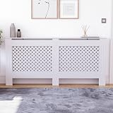 Vida Designs Oxford Radiator Cover White Extra Large H82xW172xD19cm view 2