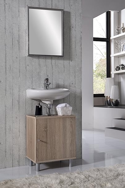 Amazon De Vcm Bad Unterschrank Waschtisch Waschbecken Badschrank Regal Wento 55x45x32 Badezimmer