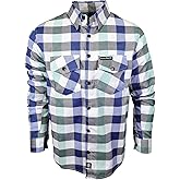 Demons Behind Me The Sea Breeze Flannel (Hidden Snap Collars)