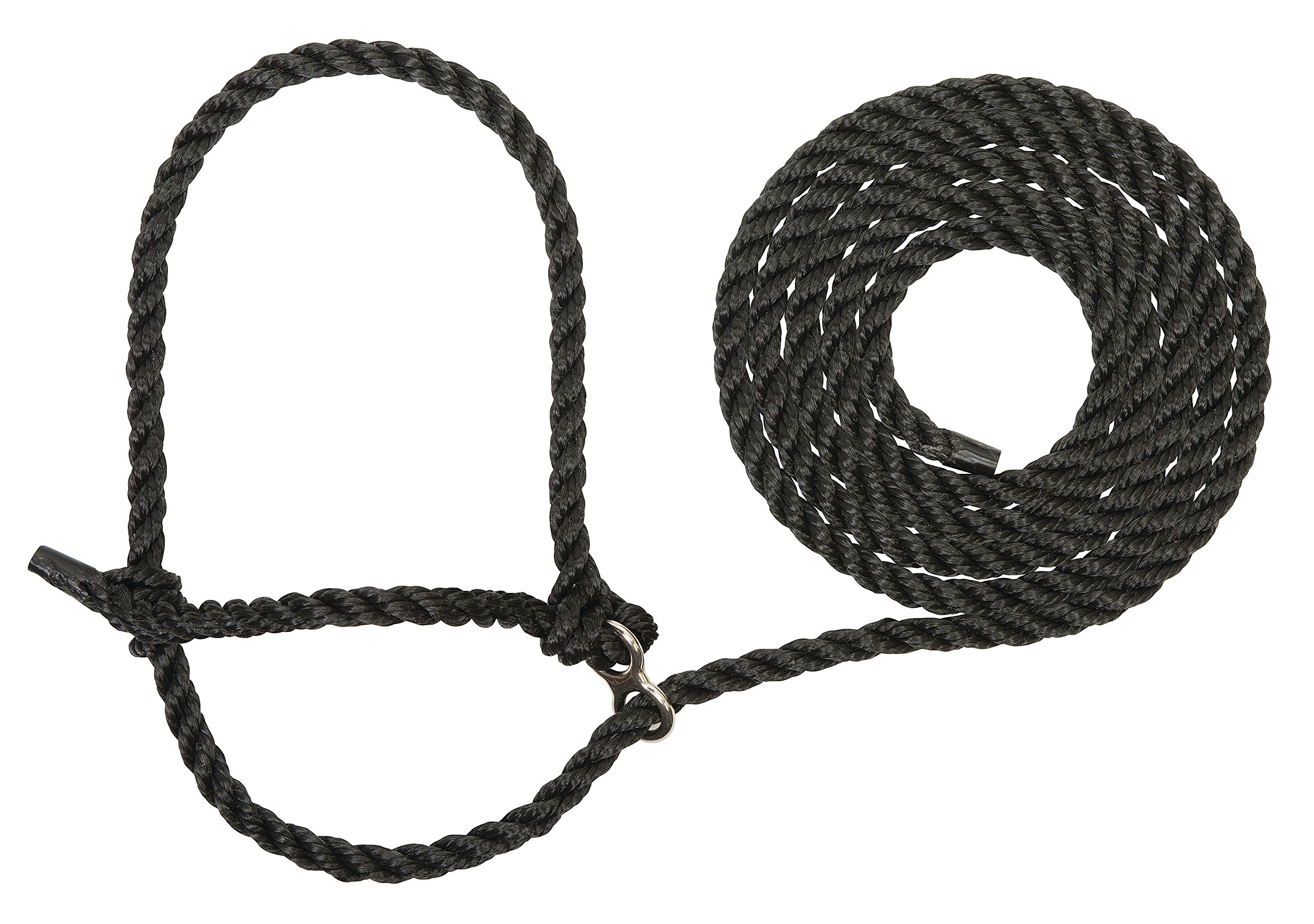 Weaver Leather Livestock Extra Long Breaking Halter, Black, X-Long
