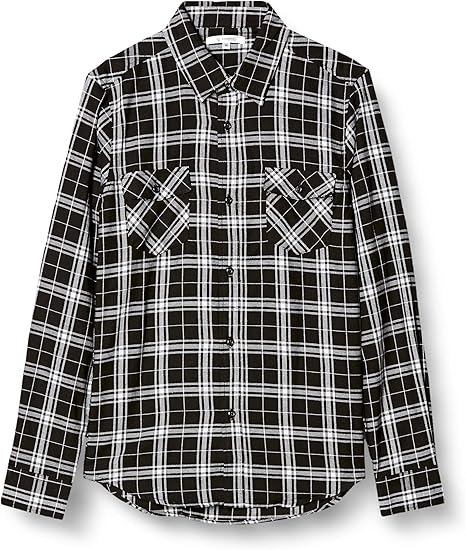 Amazon インプローブス スリム チェックシャツ 長袖 チェック柄 スリムシャツ ネルシャツ ネルチェックシャツ 細身 細め メンズ シャツ 通販