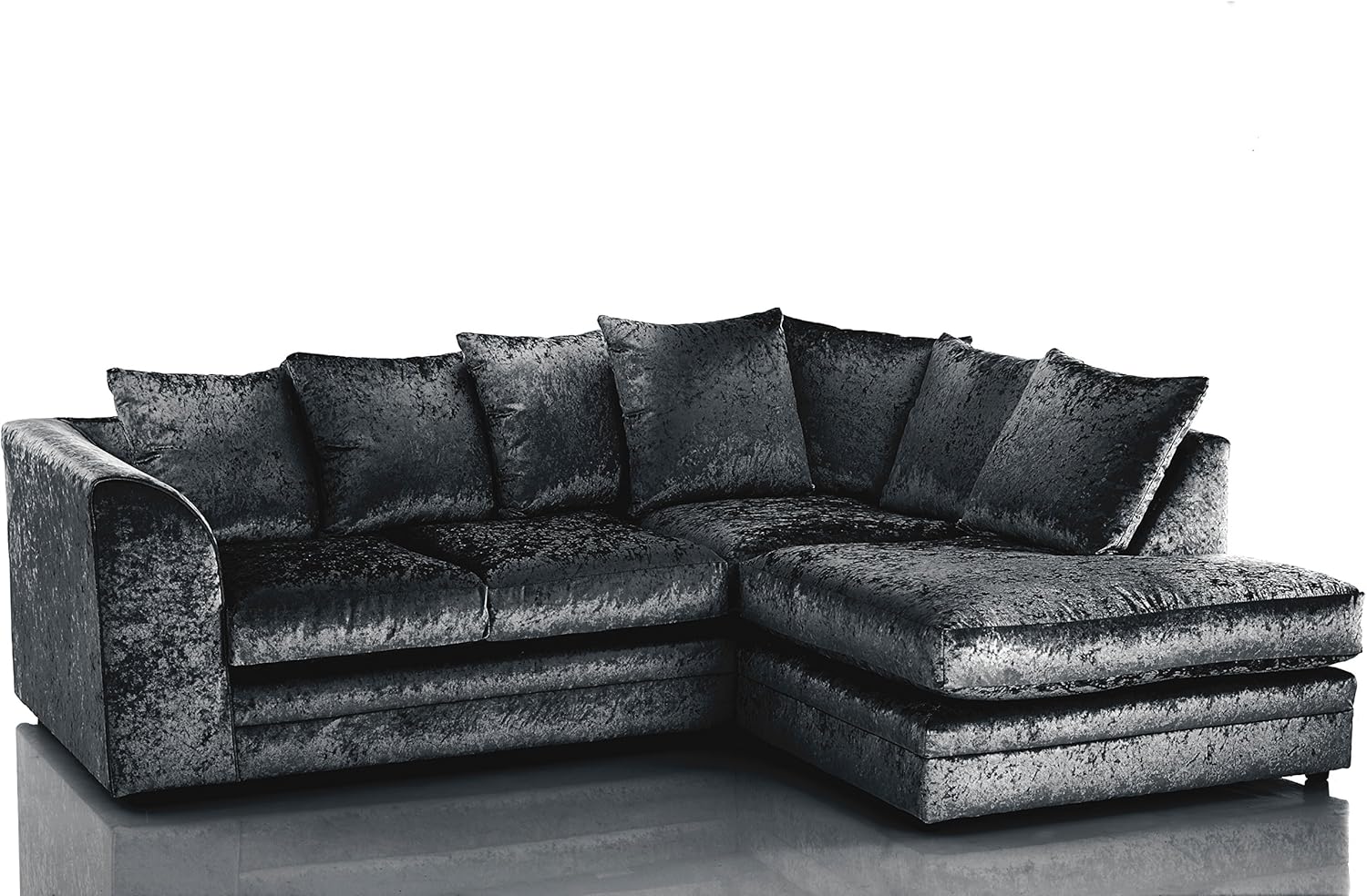The Sofa & Bed Factory High Quality Candice Crushed Velvet 3 Seater