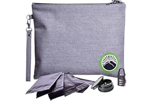 ENJOY NATIVE Smell Proof Bag with Lock 11" x 9", Smell Proof Container, Dog Tested Odor resistant Bags, Best Zipper odor sealing pouch for Herbs, Coffee & Travel Medicine, Scent resistent Containers