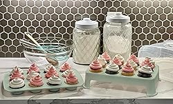 Top Shelf Elements Cupcake Carrier, Green Cupcake