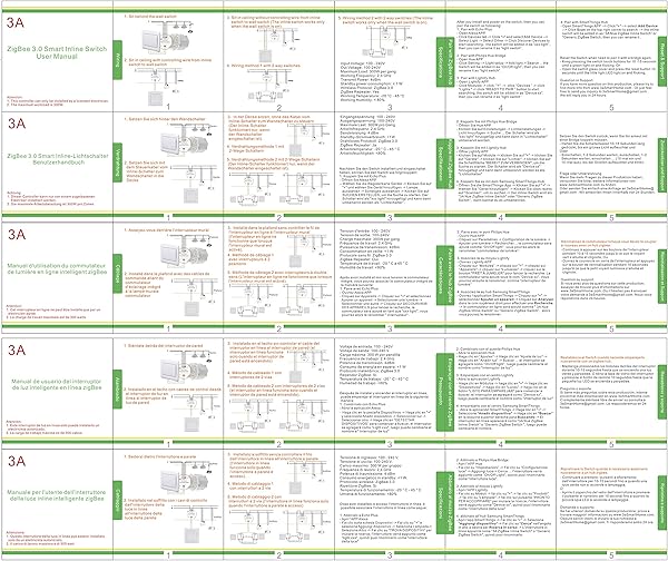 Interruptor de luz inteligente en lnea ZigBee para actualizar el interruptor de luz existente con Echo Plus ZigBee Hub Bridge domtica y control de voz Alexa