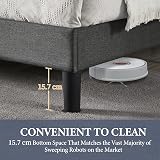 Yaheetech 5ft King Bed Frame Upholstered Platform Headboard Dark Grey view 8